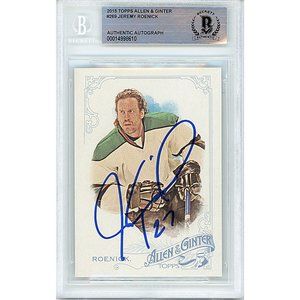 Jeremy Roenick Signed 2015 Topps Allen & Ginter Hockey Card Beckett Autograph